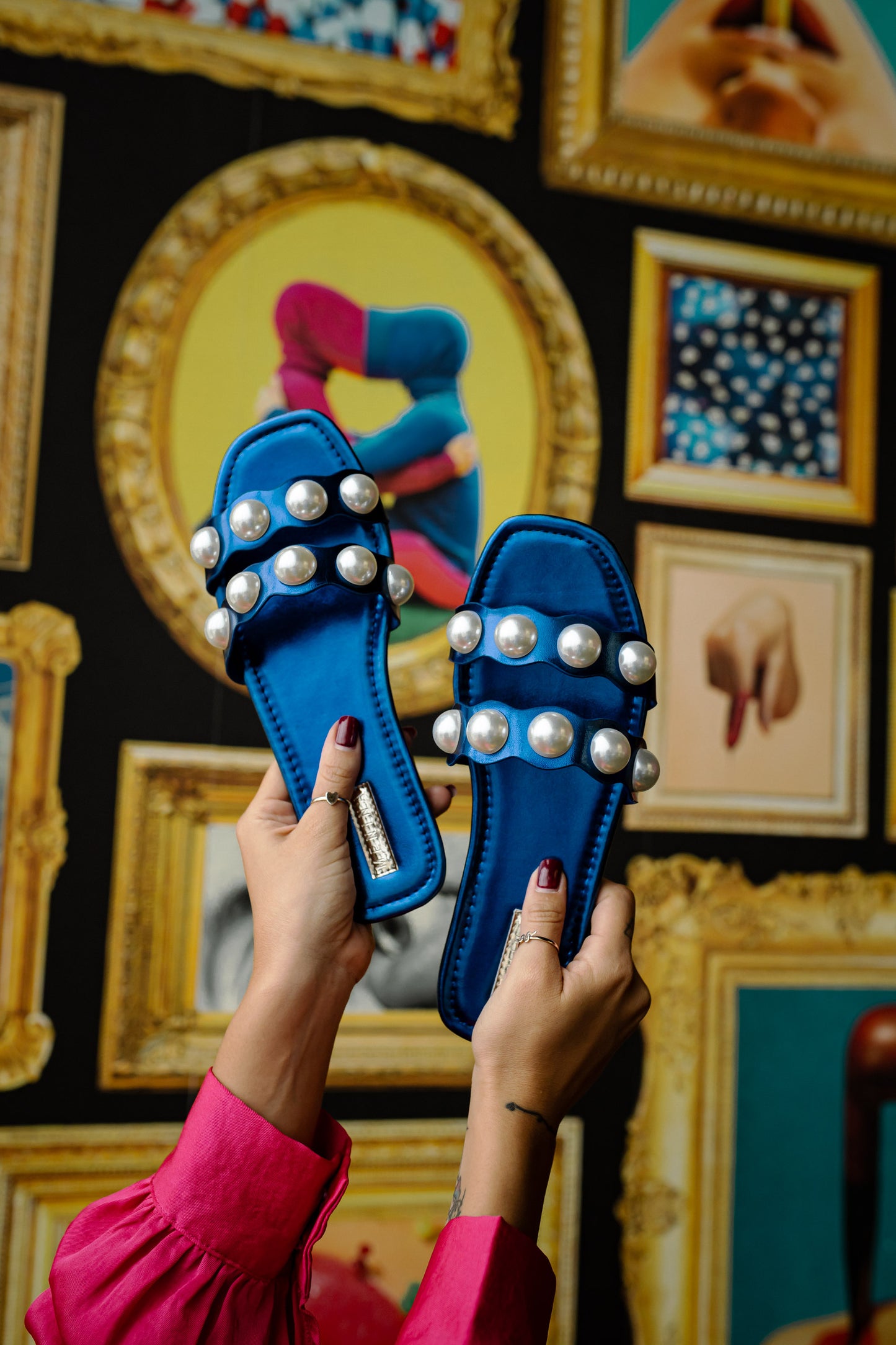 Sandalia Tiara Azul Talla 36