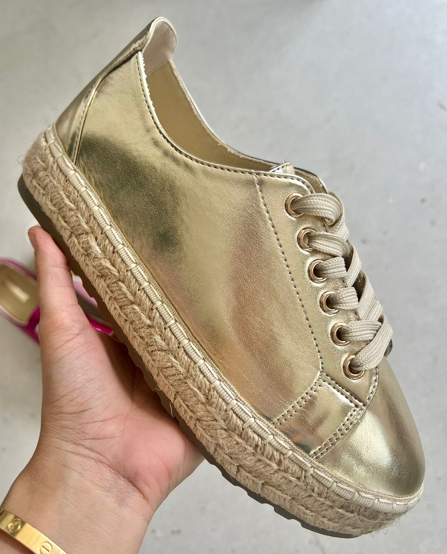 Zapato Madrid Dorado Talla 38