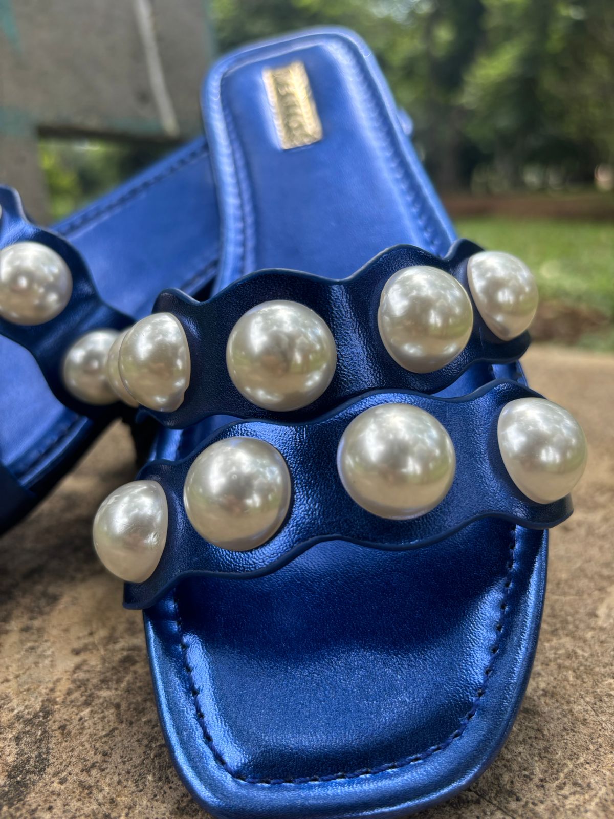 Sandalia Tiara Azul Talla 36