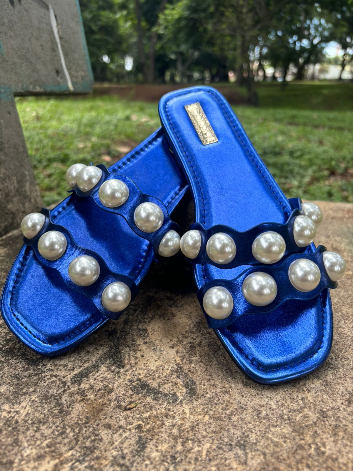 Sandalia Tiara Azul Talla 36